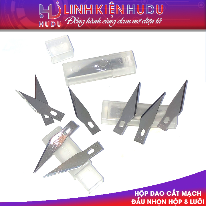 Hộp 8 lưỡi dao cắt mạch đầu nhọn